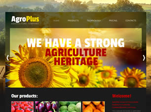Preview agroplus - FREE HTML CSS JavaScript Template