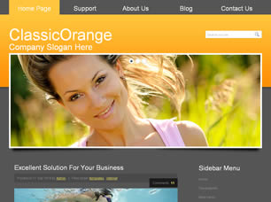 Preview classicorange - FREE HTML CSS JavaScript Template
