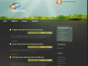 Preview darkforest - FREE HTML CSS JavaScript Template