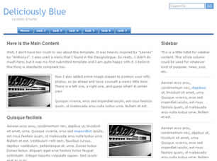 Preview deliciously blue - FREE HTML CSS JavaScript Template
