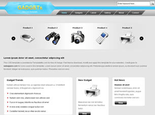 Preview gadgets - FREE HTML CSS JavaScript Template