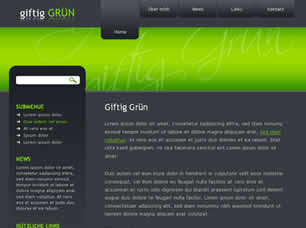 Preview giftig gruen - FREE HTML CSS JavaScript Template