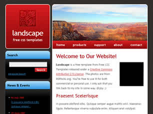 Preview landscape - FREE HTML CSS JavaScript Template