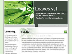 Preview leaves v 1 - FREE HTML CSS JavaScript Template