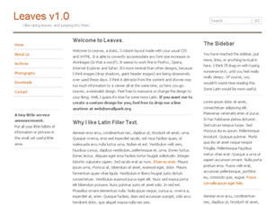Preview leaves v1 0 - FREE HTML CSS JavaScript Template