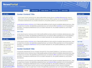 Preview newsportal - FREE HTML CSS JavaScript Template