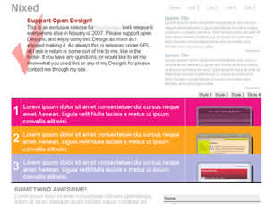 Preview nixed - FREE HTML CSS JavaScript Template
