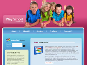 Preview play school - FREE HTML CSS JavaScript Template