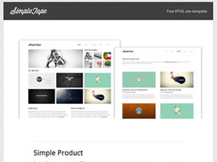 Preview simple product - FREE HTML CSS JavaScript Template