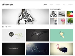 Preview simple tape - FREE HTML CSS JavaScript Template