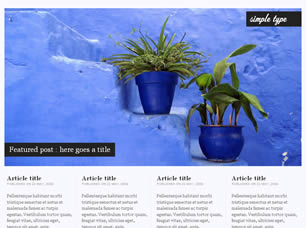 Preview simple type - FREE HTML CSS JavaScript Template
