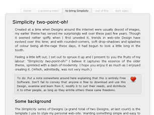 Preview simplicity two point oh - FREE HTML CSS JavaScript Template