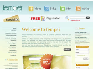 Preview temper - FREE HTML CSS JavaScript Template