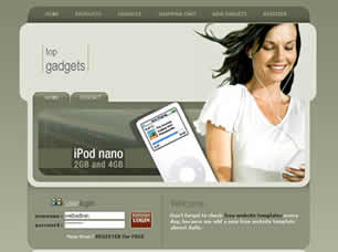 Preview top gadgets - FREE HTML CSS JavaScript Template