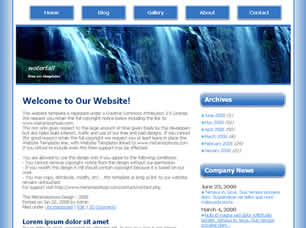 Preview waterfall - FREE HTML CSS JavaScript Template